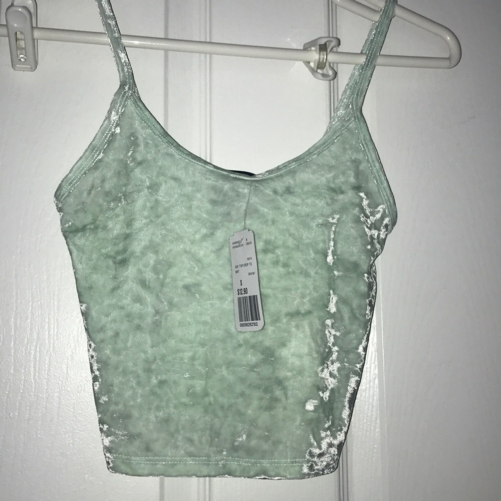 Forever 21 velvet crop top